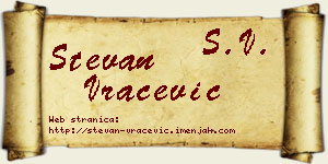 Stevan Vračević vizit kartica
